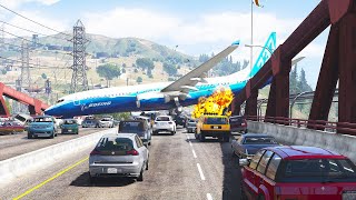 Plane Emergency Landing On Busy Bridge |GTA5 by BBB-Gaming 2,997 views 3 months ago 3 minutes, 25 seconds