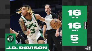 JD Davison Drops 16 PTS \& Career-High 16 AST In Celtics' Win Over Gold