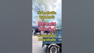 ✅ Mặt tiền Tỉnh Lộ 10, Ngay Tên Lửa, Q. Bình Tân. DT: 4x34. Đường Kinh Doanh #nhadatbinhtan
