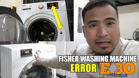 ERROR E30 FISHER WASHING MACHINE. HOW TO SOVE THE PROBLEM HOW TO FIX DOOR SWITCH WASHING MACHINE