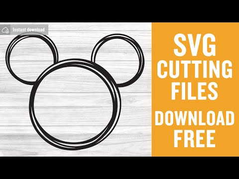 Mickey Mouse Outline Svg Free Cutting Files for Silhouette Free Download