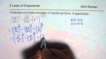 Laws of Exponents Evaluate Expression MHF4U Test