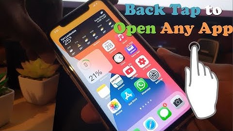 How to use Back Tap to Open an App