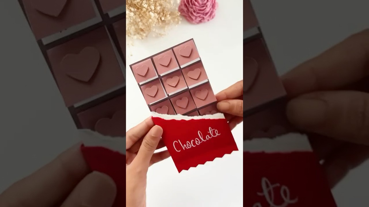 Diy paper chocolate 