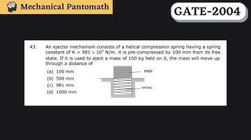 Q-43 | GATE Mechanical-2004 Solved Paper | GATE Mechanical Previous Year Question Solution