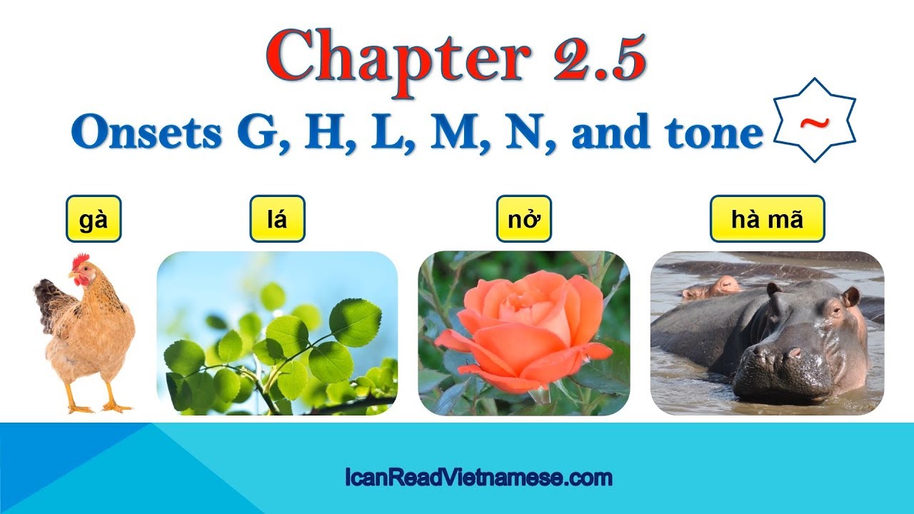 Chapter 2 5 G H L M N And Tone Nga Tilde I Can Read Vietnamese Youtube