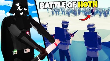Can the Rebels hold HOTH TRENCHES vs DARTH VADER!? - TABS Battle of Hoth