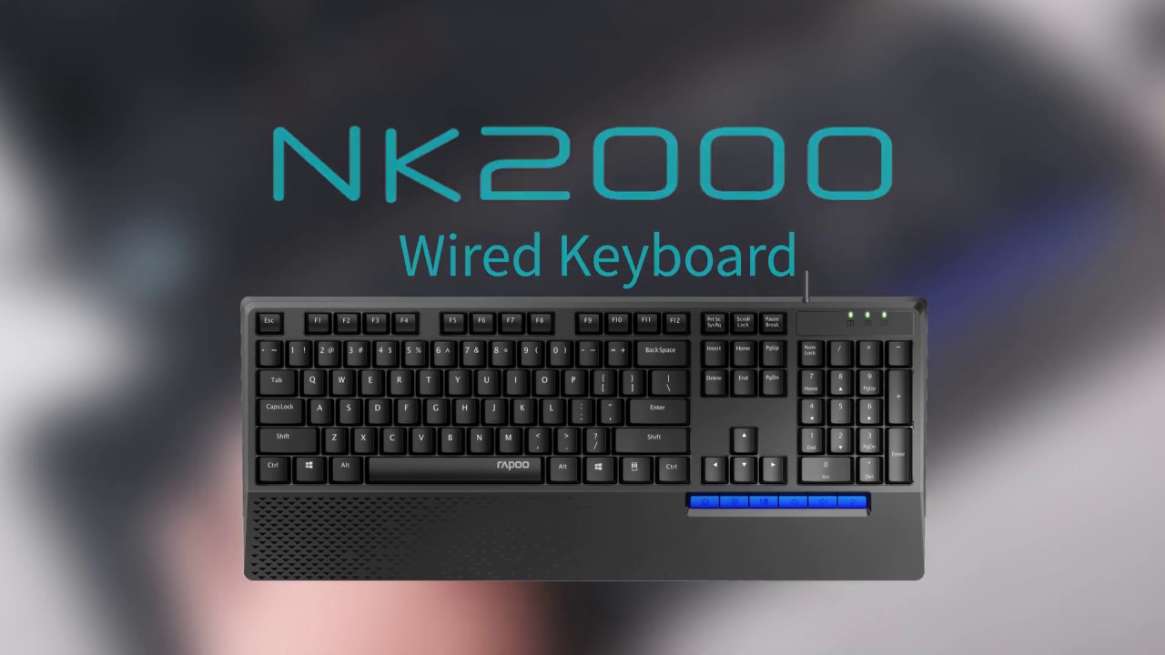 Rapoo Clavier Azerty Noir Nk2000