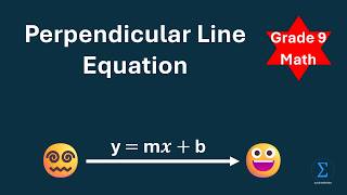 Equation Of A Perpendicular Line Same X-Intercept Example Step-By-Step