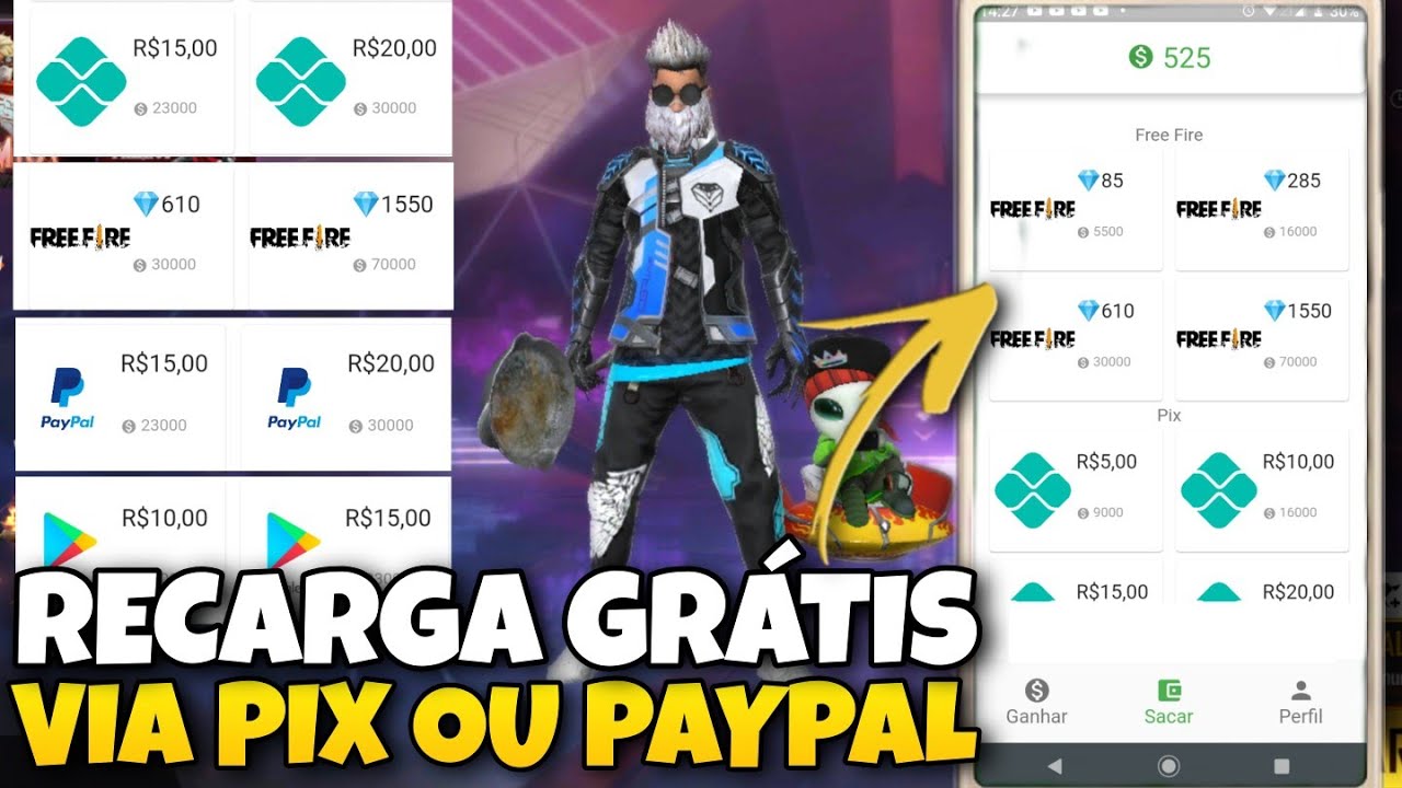 Recarga Free Fire 85 Diamantes + Bônus - Envio Digital 