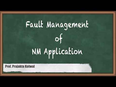 Fault Management of Network Management Application - Network Management Tools and Application