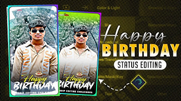 🥳New Trending Birthday Status Video Editing Tutorial Alight Motion || Happy Birthday Dj Status Video