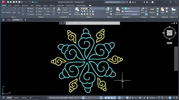 How to Draw Rangoli in AutoCAD | Rangoli Design