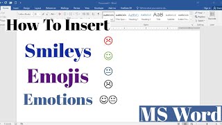 How To Insert Face smileys or emojis in MS  Word with your keyboard | Insert Emoticons in Word screenshot 4