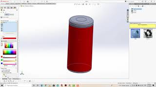 32700 Lifepo4 Battery Drawing with Solidworks ( Solidworks ile 32700 Lifepo4 Pil Çizimi )