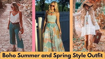 🔻Boho Summer and Spring Style Outfit||How to Style Boho Outfit in Summer?||@FashionTrendso