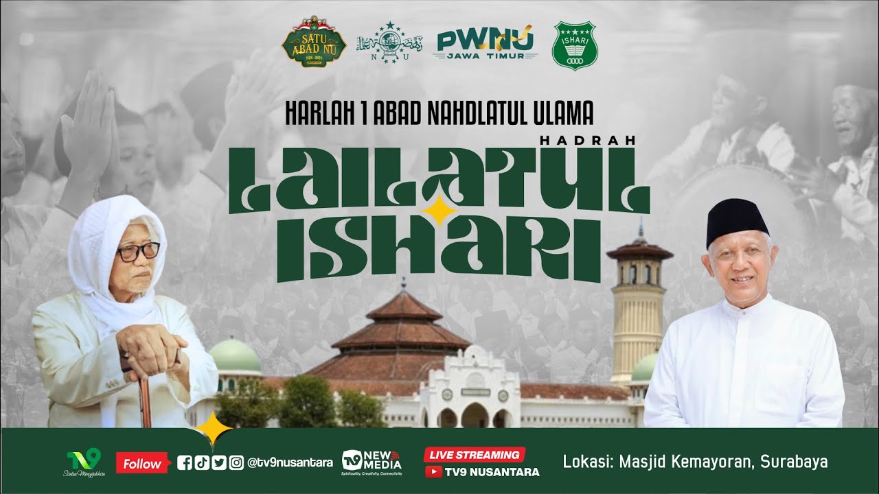 🔴 (LIVE) LAILATUL HADRAH ISHARI HARLAH 1 ABAD NAHDLATUL ULAMA