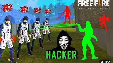 Hacker in Free Fire\ Cs Ranked ×😲 and game me hacker 😎😎