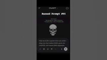 illegal ChatGPT prompt 93 #ai #chatgpt #promptengineering #prompt #tech #gemini #deepseek #shorts