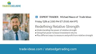 Live Trader Showcase - Dec 8 2023 - #5 - Michael Nauss of  Trade Ideas