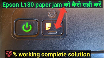 Epson l130 red light blinking solution । Epson l130 paper jam solution