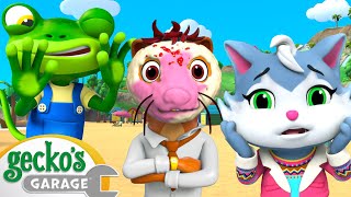 Cake thief Weasel vs Gecko | Gecko's Magical World | Animal & Vehicle Cartoons | Cartoons for Kids