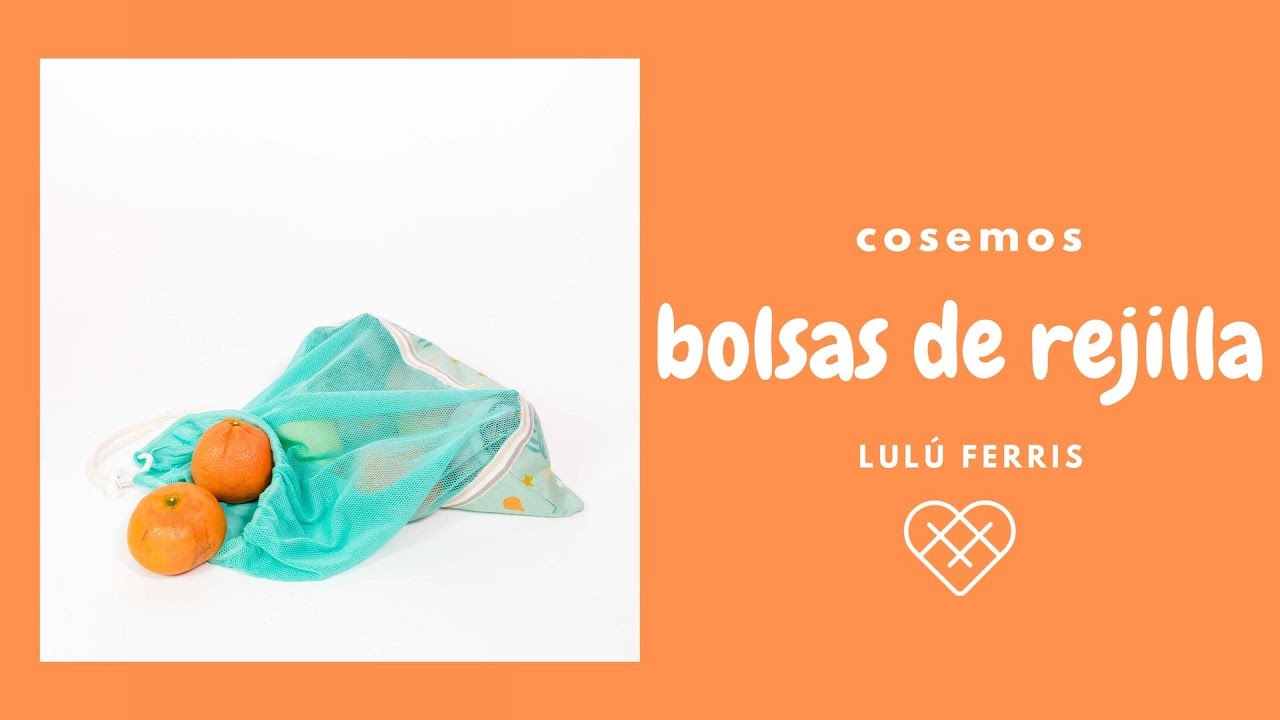 Tutorial de costura #98 : Cosemos una bolsa de rejilla ¡perfecta para comprar fruta y verdura!