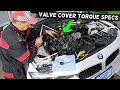 VALVE COVER BOLTS TORQUE SPECS BMW N20 N26 ENGINE BMW F30 F31 F10 F11 F20 F21 F22 X1 X3 X4