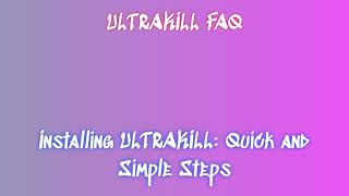 Ultrakill Game Download Where To Look