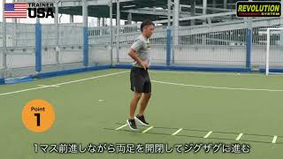 バレーボール上達のための重心移動能力を鍛える！ 最強フットワークトレーニング！ ～ラダー基礎編～55