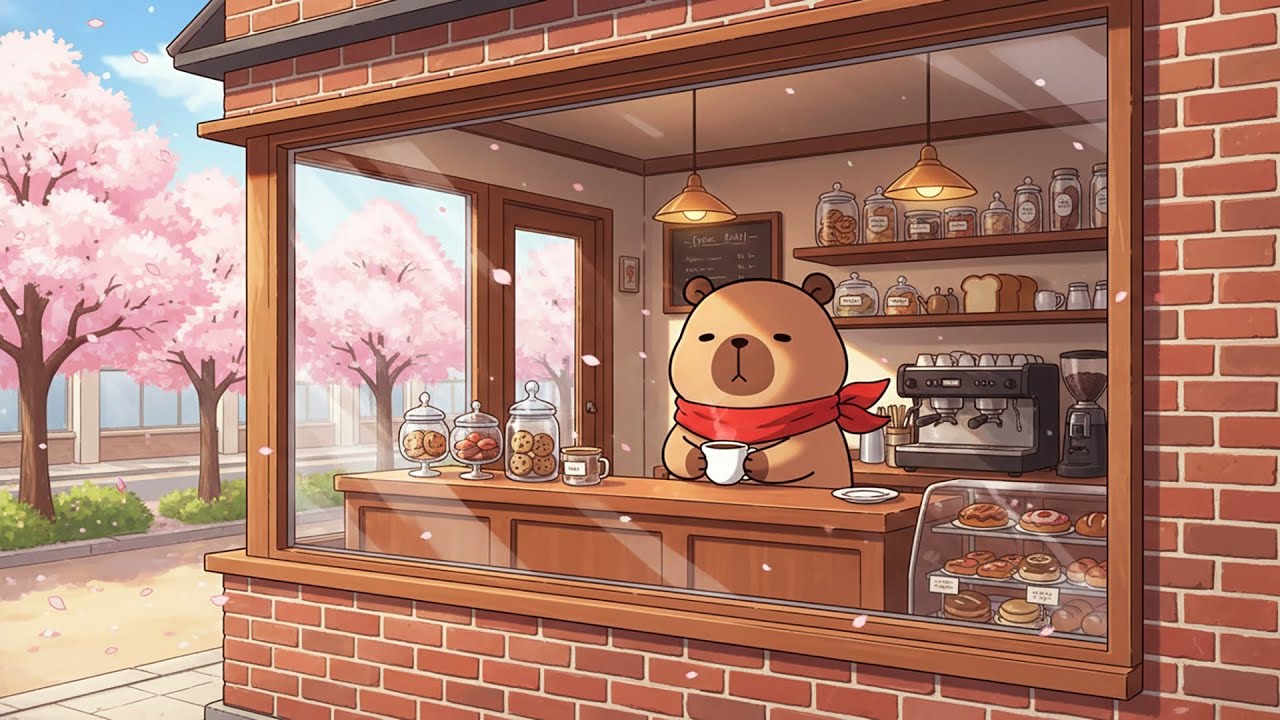 Peaceful Café Lofi in Spring 🌸☕ | Relax, Focus & Feel Cozy