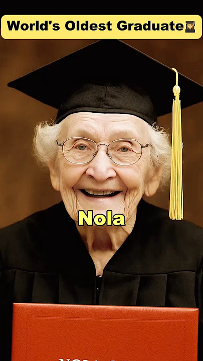 At 95, She Graduated College!👩‍🎓 #shorts