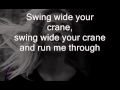 Ellie goulding - The wolves lyrics on screen