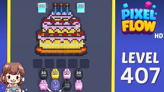 Pixel Flow Level 407 Solution Walkthrough