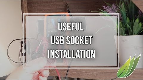 A useful caravan USB installation