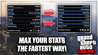 Get Max Stats FAST In GTA 5 Online! SOLO (*NEW* 2024)