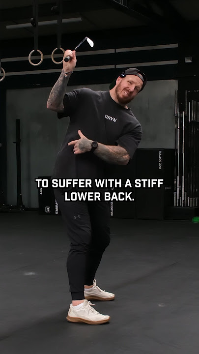Stop back pain in your golf swing in just 5 minutes with these 2 stretches #DRVN #GOLF #golffitness