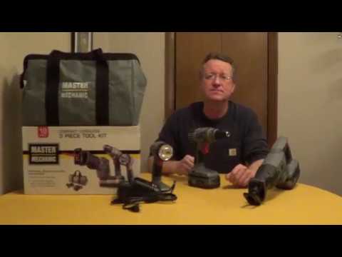 Master Mechanic 3 Piece Tool Kit - 18 Volt Tool Kit