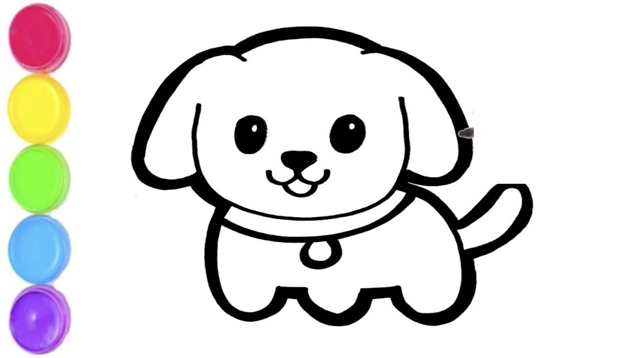 puppy drawing for kids Archives - Craft-Mart