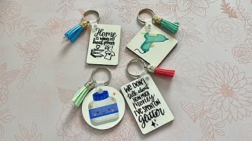 How to Sublimate Keychain Blanks using Cricut Easy Press | Sublimation for Beginners