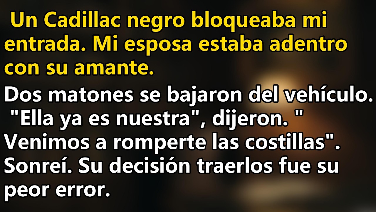 Un Cadillac negro bloqueaba mi entrada. Mi esposa estaba adentro con su amante