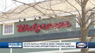 21 people turned away after vaccination scheduling problem at Walgreens