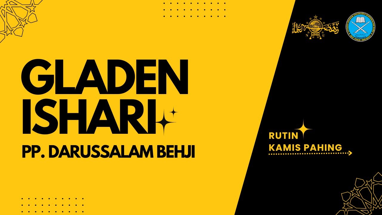 🛑 LIVE -  Gladen Rutin ISHARI Pondok Pesantren Darussalam Behji | 15 Januari 2026