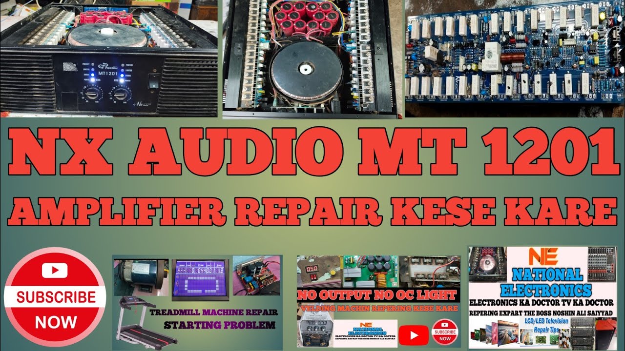 NX AUDIO MT1201 AUDIO REPAIR MOSFET AMPLIFIER KESE SUDHARE VOLTAGE PROBLEM @noshinalisaiyyad4888 