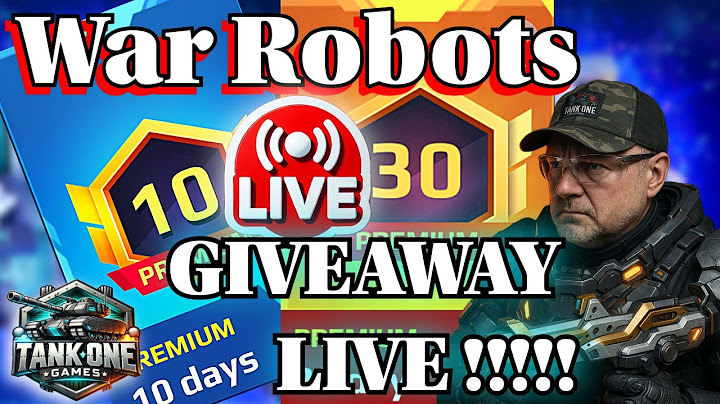 War Robots LIVE 🔴 HUGE Premium Giveaway 🎁 | 30 & 10 Days FREE! I Tank One WR