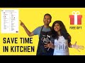 How to Save Time in Kitchen | Meal Planning with Template | Full Week Menu Ideas