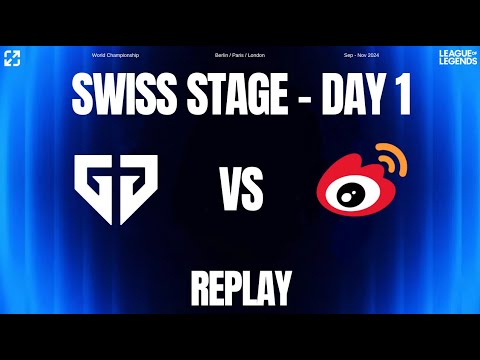 GEN vs WBG | Swiss Stage Day 1 | Worlds 2024 #swissstage #worlds2024