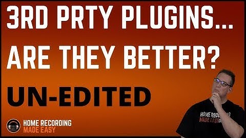 Tips For Mixing - How To Mix a Song - 3rd Party Plugins - Presonus Studio One