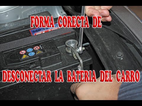 forma segura y correcta de desconectar la batería de tu coche