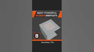 Blender: Inset Boundary Mode #blendertutorial #blender3d #shorts